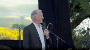 Mark with Bob Sarlotte at Hands Across the Valley